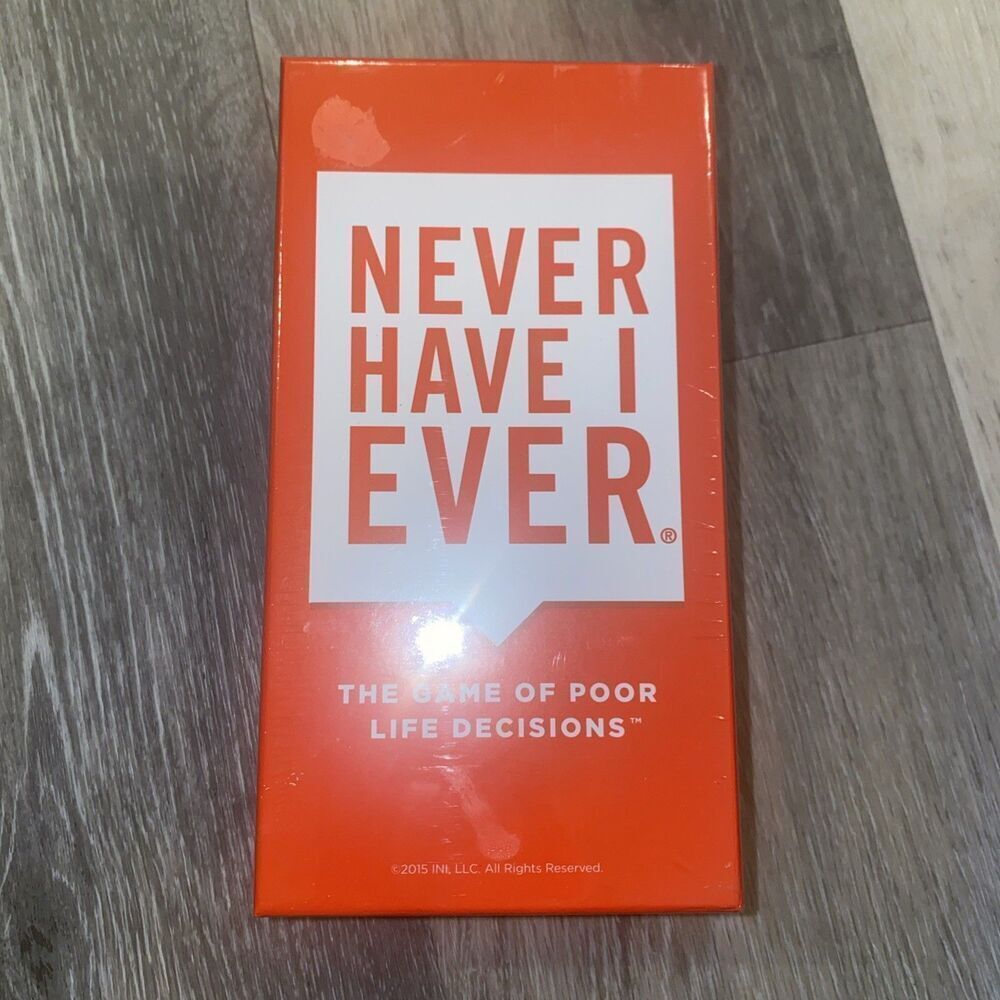 Never Have I Ever the Game of Poor Life Decisions Card Game 2019